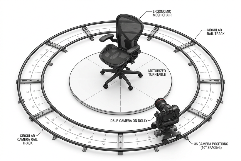 360 degree product spin