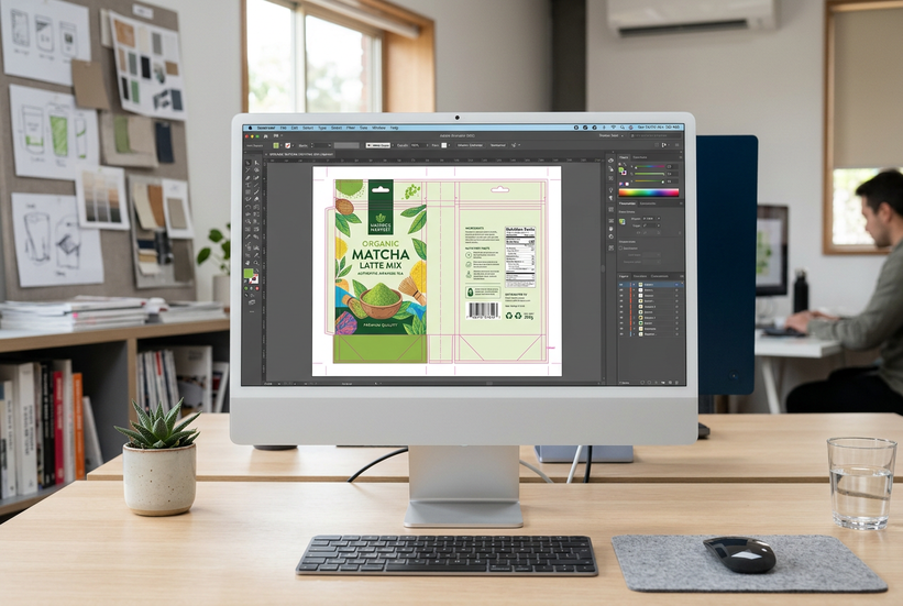 Adaptive flexible packaging design on iMac
