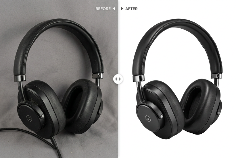 Photography retouching before and after